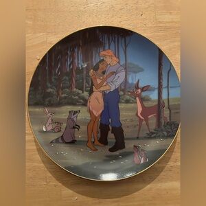 Vintage Disney Princess Pocahontas limited edition collectible plate home Decor